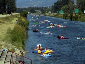 Penticton River tubing